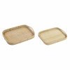 Set of trays DKD Home Decor Brown Rattan (51.5 x 36 x 7.5 cm) (44.5...