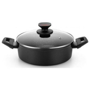Casserole Monix TITAN ROCK Ø 24 cm Black |  Pans and casseroles   |...