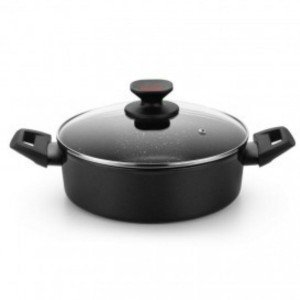 Casserole Monix TITAN ROCK Ø 28 cm Black Toughened aluminium |  Pan...