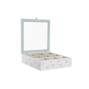 Box for Infusions DKD Home Decor Yellow Red Green Metal Crystal MDF...