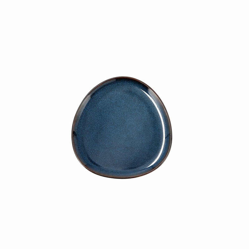 Flat plate Bidasoa Ikonic Ceramic Blue (11 x 11 x 11 cm) (Pack 12x)...