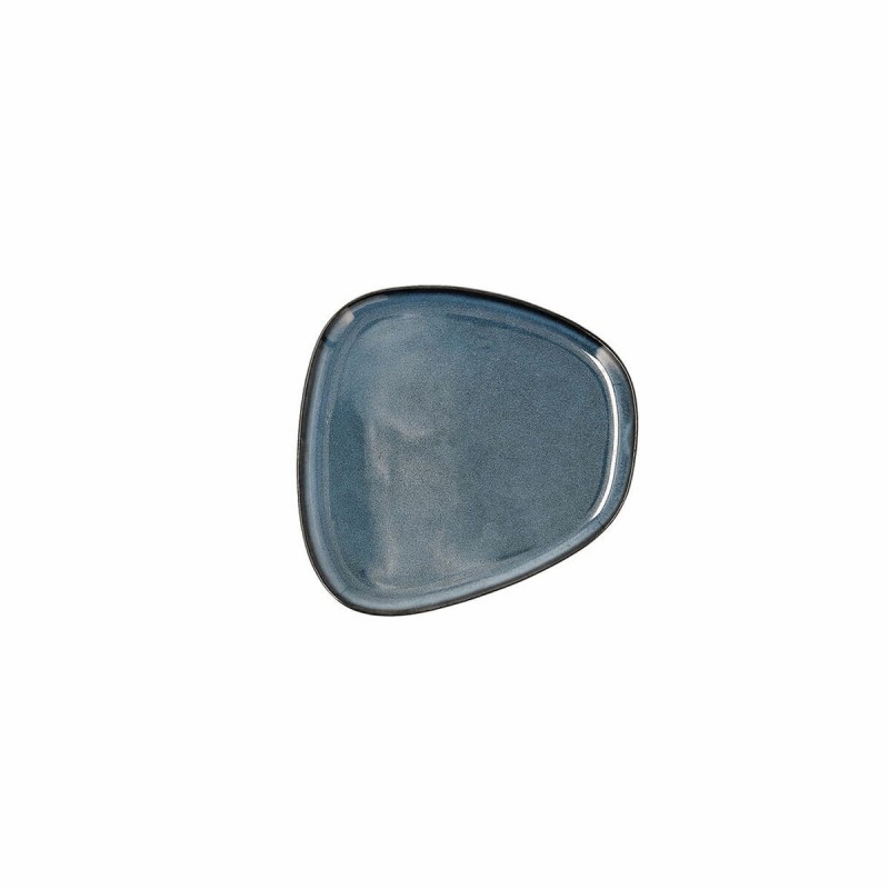 Flat plate Bidasoa Ikonic Ceramic Blue (14 x 13,6 x 0,8 cm) (Pack 1...