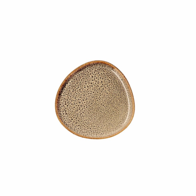 Flacher Teller Bidasoa Ikonic Braun aus Keramik 11 x 11 cm (12 Stüc...
