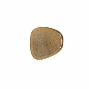 Flacher Teller Bidasoa Ikonic Braun aus Keramik 14 x 13,6 x 0,8 cm ...