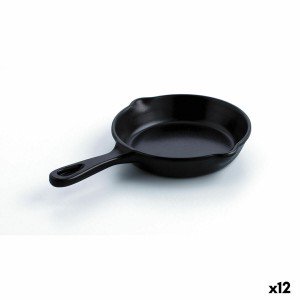 Pan for Serving Aperitifs Quid A'bordo Black Plastic (12 Units) (Pa...