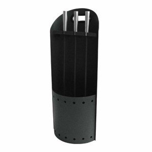 Fireplace Utensils DKD Home Decor Black Stainless steel (23 x 16 x ...