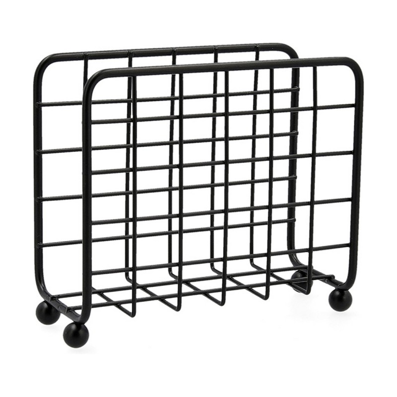 Serviettenring Quid Ebano Schwarz Metall 14,5 x 6,8 x 11,8 cm |  We...