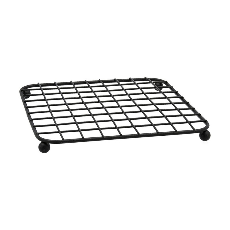 Untersetzer Quid Ebano Schwarz Metall 18,5 x 18,5 x 1,5 cm |  Unter...