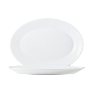 Plateau Arcoroc Blanc verre (6 uds) ( Ø 29 cm) |  Assiettes, plats ...