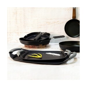 Grill Quid Ebano Schwarz Metall Silikon (47 x 29 cm) |  Pfannen und...