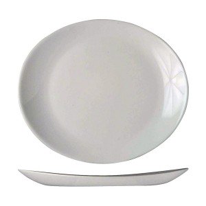 Flacher Teller Arcoroc Restaurant 30 x 26 cm Weiß Glas (6 Stück) | ...