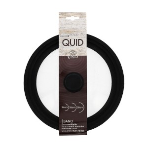Topfdeckel Quid Ebano Schwarz Glas Ø 28 cm |  Pfannen und Töpfe   |...