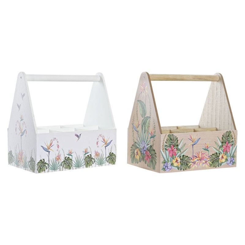 Range Bouteilles DKD Home Decor Multicouleur Bois MDF 24 x 16,5 x 2...