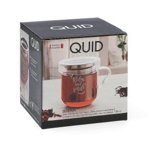 Filtertasse für Teeaufgüsse Quid Serenia Durchsichtig 350 ml (3 Stü...