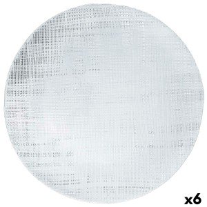 Underplate Bidasoa Ikonic Transparent Glass Ø 33 cm (6 Units) (Pack...