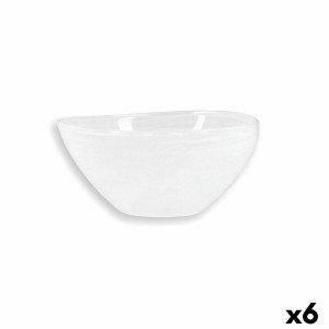 Salatschüssel Quid Boreal Ø 14 cm Weiß Glas (6 Stück) (Pack 6x) |  ...