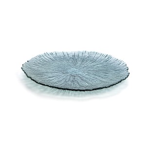 Flacher Teller Quid Mar De Viento türkis Glas Ø 32 cm (6 Stück) (Pa...