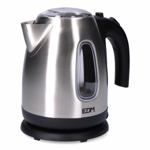Bouilloire EDM 07656 Kettle Noir Acier inoxydable 2200 W 1,7 L |  B...