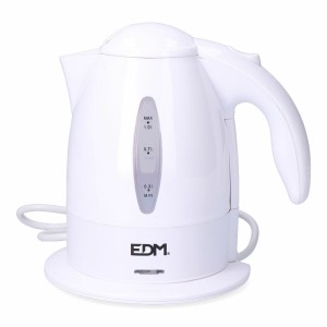 Bouilloire EDM 07655 Blanc polypropylène 2200 W 1 L |  Bouilloires ...