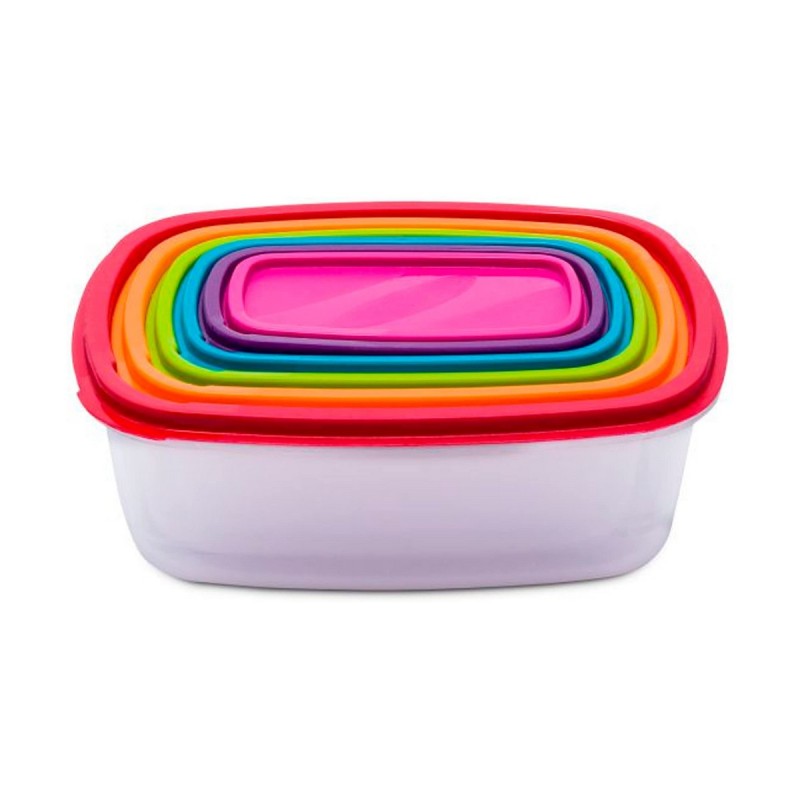 Set of 6 lunch boxes 5five Simply Smart polypropylene 300 ml 225 ml... Set of 6 lunch boxes 5five Simply Smart polypropylene 300 ml 225 ml...