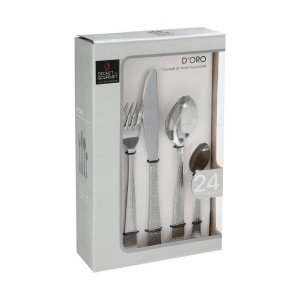 Cutlery Secret de Gourmet D'ORO INOX 24 Pieces |  Knives and cutler...