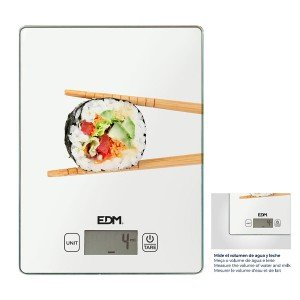 kitchen scale EDM 07526 White 5 kg |  Kitchen scales   | Chef Up