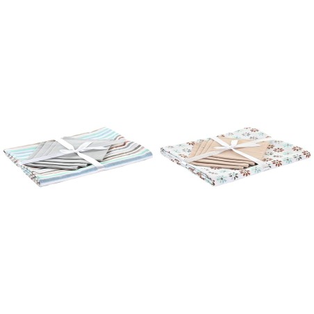 Nappe et serviettes de table DKD Home Decor 2 Unités 150 x 150 x 0,...