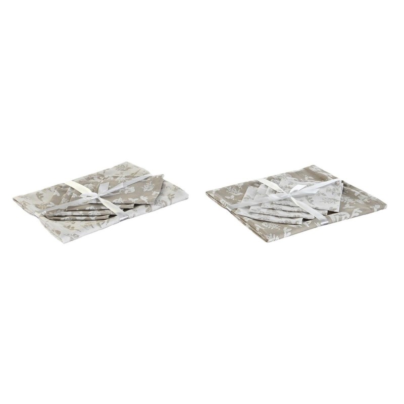 Tischdecke und Servietten DKD Home Decor 2 Stück 150 x 150 x 0,5 cm...