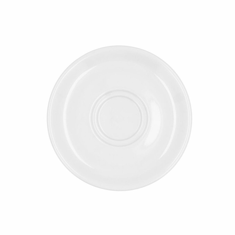 Flat Plate Bidasoa Glacial Coffee 100-180 ml White Ceramic (12 Unit...