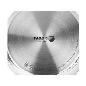 Casserole FAGOR Acier inoxydable 18/10 Chrome (Ø 24 cm) |  Poêles e...