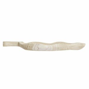 Snack tray DKD Home Decor Light brown Natural Tropical Leaf of a pl...
