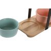 Ensemble à apértif DKD Home Decor 20 x 10,5 x 14 cm Porcelaine Mult...