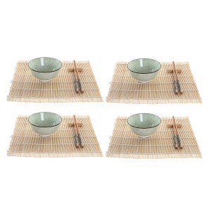 Sushi Set DKD Home Decor 14,5 x 14,5 x 35 cm Stoneware Oriental (16...