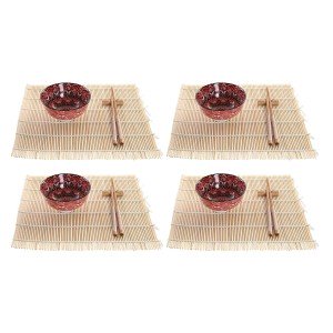 Sushi Set DKD Home Decor 14,5 x 14,5 x 31 cm Fuchsia Mandala Stonew...