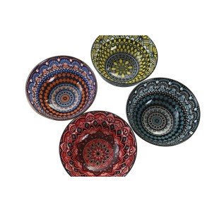 Sushi Set DKD Home Decor Multicolour Bamboo Stoneware Mandala Orien...