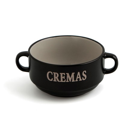 Soup Bowls Quid Rustik 450 ml Black (Pack 6x) |  Glasses, cups and ...