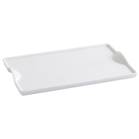 Snack tray Quid Gastro Fun White Ceramic 25,5 x 15,5 cm (6 Units) (...