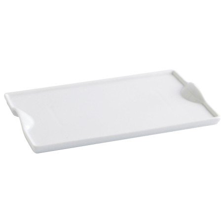 Snack tray Quid Gastro Fun White Ceramic 25,5 x 15,5 cm (6 Units) (...