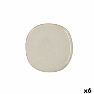 Assiette plate Bidasoa Ikonic Céramique Blanc (20,2 x 19,7 cm) (Pac...