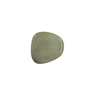 Flacher Teller Bidasoa Ikonic grün aus Keramik 14 x 13,6 cm (12 Stü...