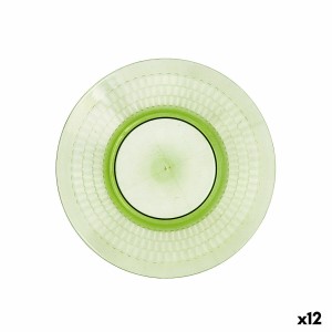 Dessert dish Quid Viba Green Plastic 20 cm (12 Units) |  Plates, pl...