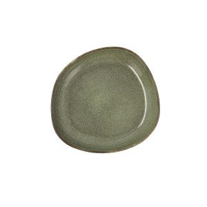 Suppenteller Bidasoa Ikonic aus Keramik grün (20,5 x 19,5 cm) (Pack...