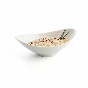 Serving Platter Quid Gastro White Ceramic 28,2 x 15,5 x 9 cm (4 Uni...