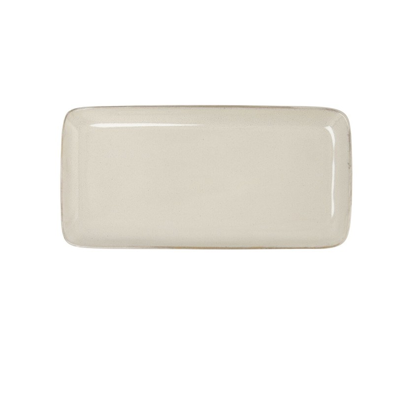 Serving Platter Bidasoa Ikonic White Ceramic 28 x 14 cm (Pack 4x) |...