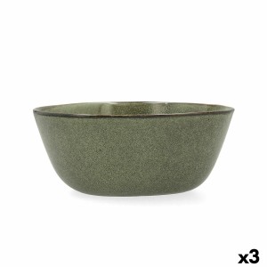 Salatschüssel Bidasoa Ikonic aus Keramik grün (20 x 19,5 x 8,5 cm) ...
