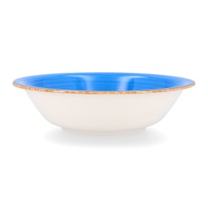 Salatschüssel Quid Vita aus Keramik Blau (23 cm) (Pack 6x) |  Brotd...