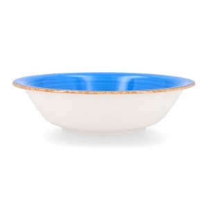 Salatschüssel Quid Vita aus Keramik Blau (23 cm) (Pack 6x) |  Brotd...