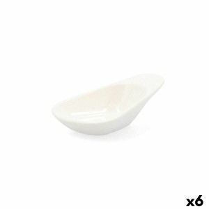 Tablett für Snacks Quid Select Weiß aus Keramik 10,5 cm (6 Stück) (...