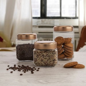 Jar Quid B&w Copper Glass 1,25 L (6 Units) (Pack 6x) |  Lunch boxes...