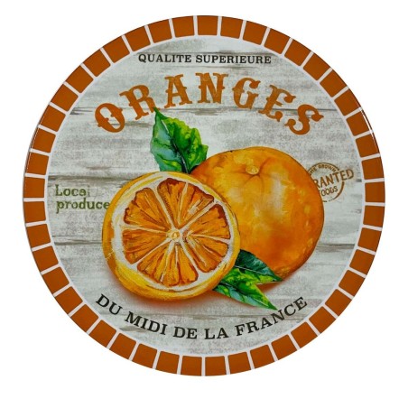 Table Mat Versa Orange Ceramic (20 x 20 cm) |  Coasters, placemats ...